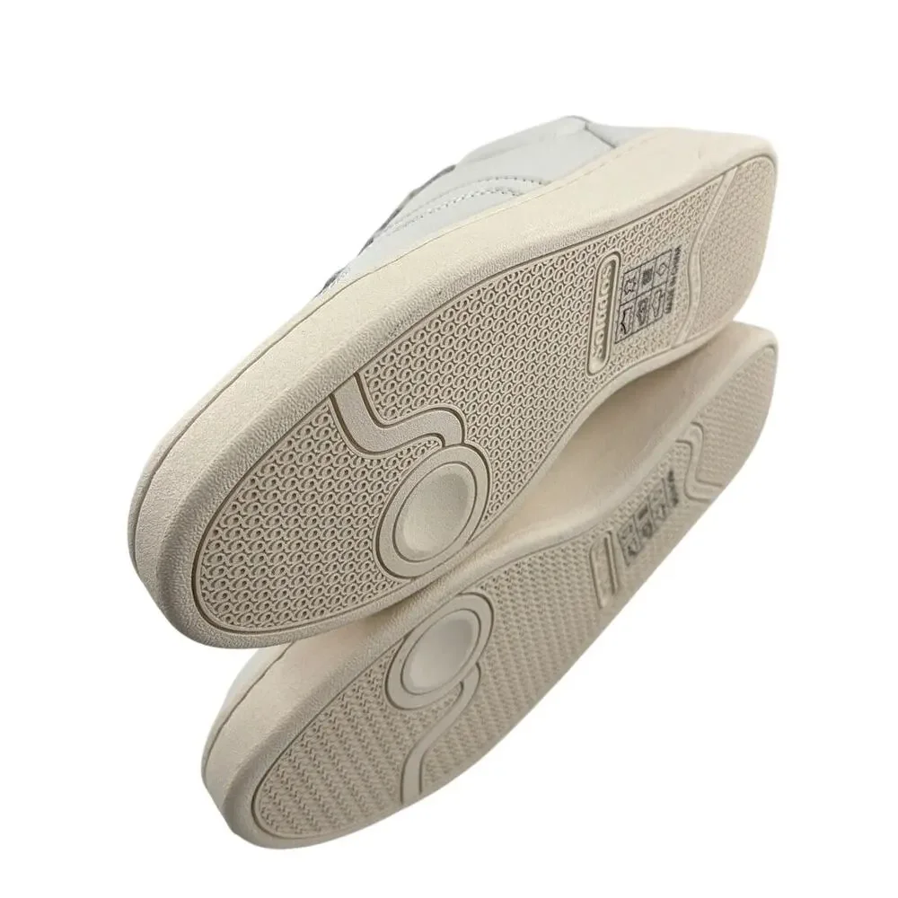 Soludos Women's White Leather Roma Retro Sneakers Size 8